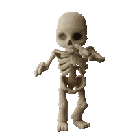 Skeleton Skeleton Meme Sticker