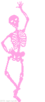 Skeleton Waving Sticker