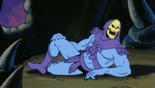 Skeletor Fade Out GIF