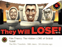 Skibidi Toilet Sigma Sticker