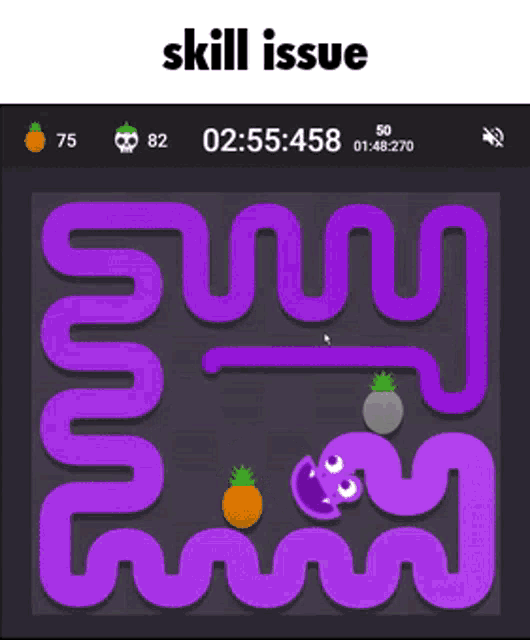 Skill Issue Google Snake GIF