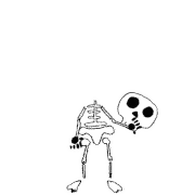 Skilled Skeleton Veefriends Sticker