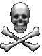 Skull Rotate Sticker