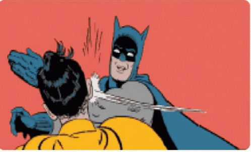 Slap Batman GIF