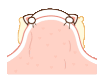 Sleep Peach Goma Sticker
