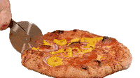 Slicing The Pizza The Hungry Hussey Sticker
