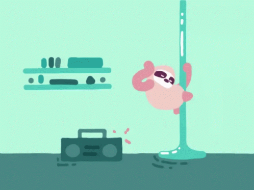 Sloth Pole GIF