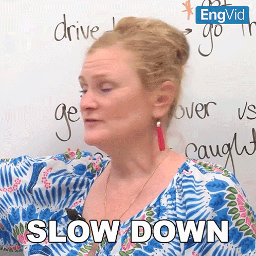 Slow Down Ronnie GIF