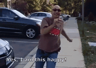 Slow Mo Happy GIF