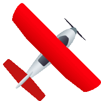 Small Airplane Travel Sticker