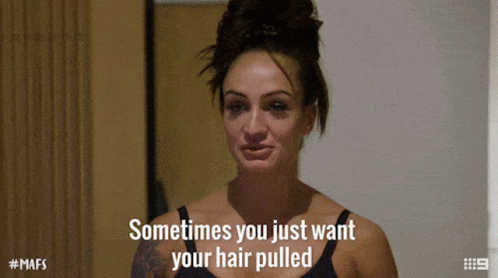Smile Want Your Hair Pulled GIF