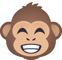 Smiling Monkey Monkey Sticker