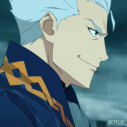 Smiling Vergil GIF
