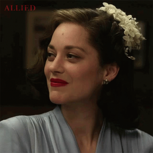 Smirk Marion Cotillard GIF