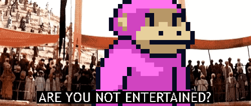 Smolverse Swol GIF. This 498 x 212 animated GIF is part of our gladiator are you not entertained collection. Related themes include meme, reaction. Created…