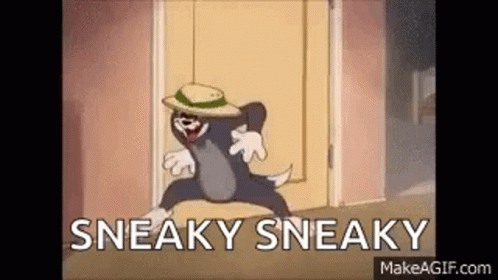 Sneaky Sneaking GIF