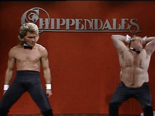 Snl Chipendales Chris Farley GIF