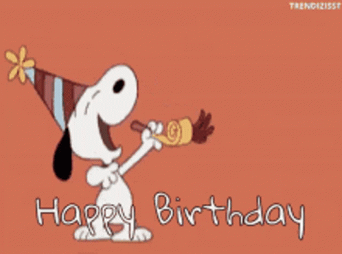 Snoopy Birthday GIF