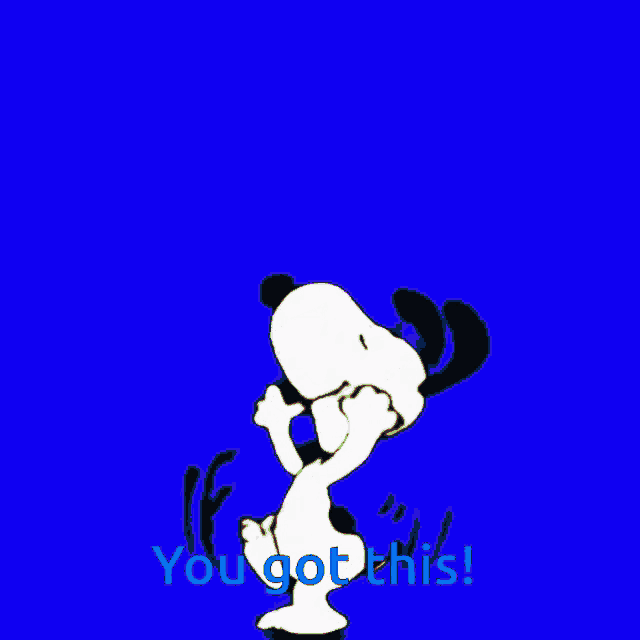 Snoopy Cheering GIF
