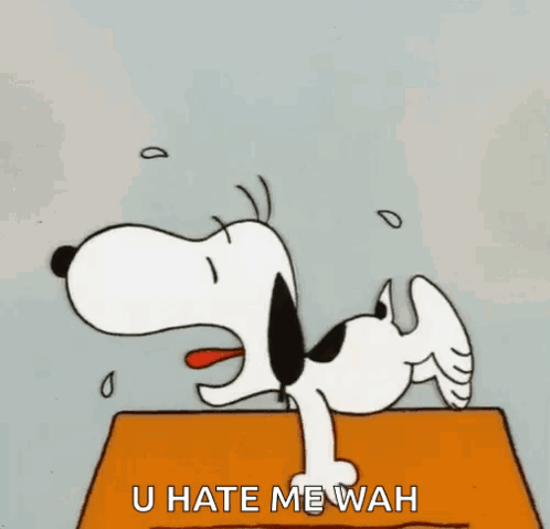 Snoopy Crying GIF
