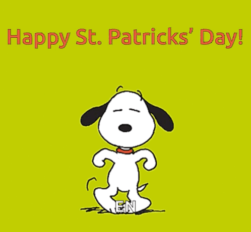 Snoopy Dance St Patricks Day GIF