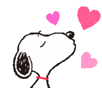 Snoopy Kiss Sticker