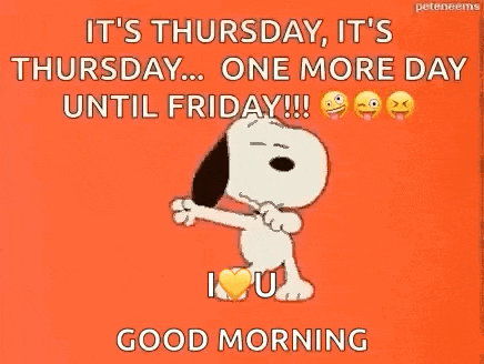 Snoopy One More Day GIF