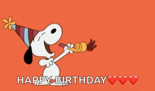 Snoopy Party GIF