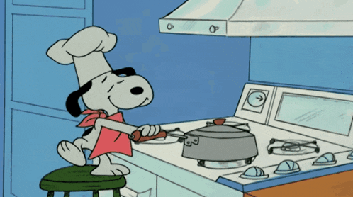 Snoopy Popcorn GIF