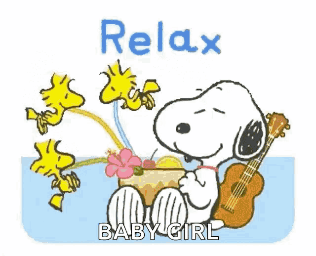 Snoopy Summer GIF