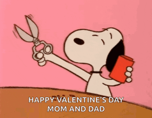 Snoopy Valentines Day GIF