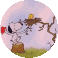 Snoopy Woodstock Sticker