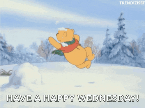 Snow Day Winnie The Pooh GIF