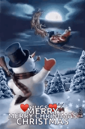 Snow Man GIF