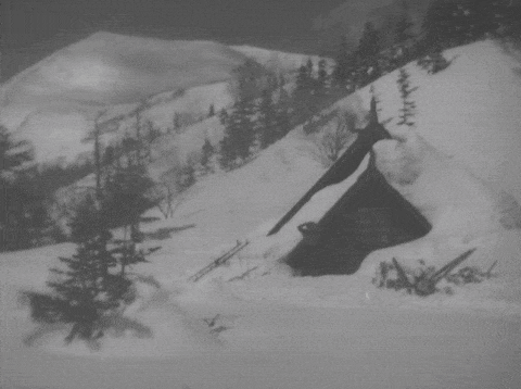 Snow Trail Kurosawa GIF
