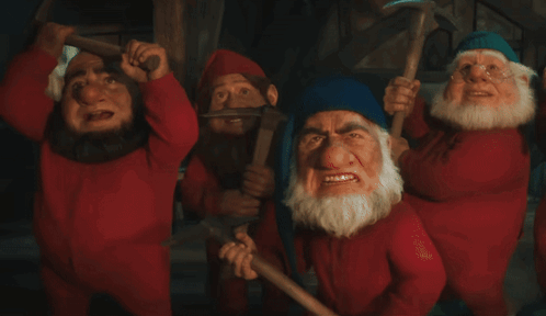 Snow White 2025 Dwarves GIF
