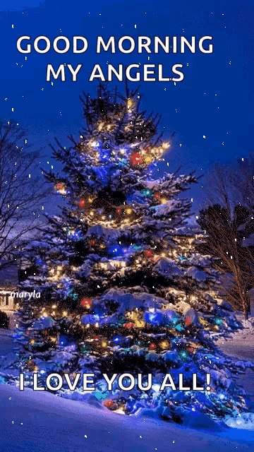 Snowing Christmas GIF