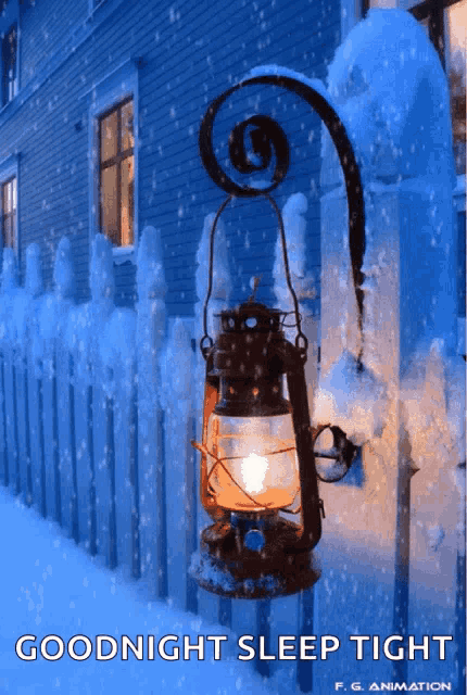 Snowy Night GIF