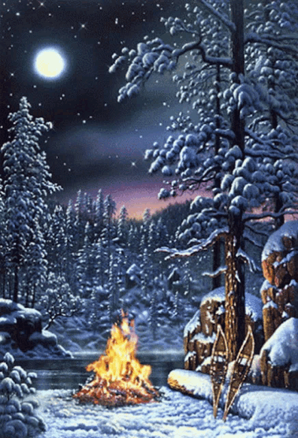 Snowy Woods GIF
