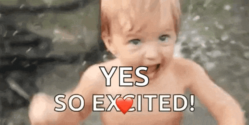 So Excited Baby GIF