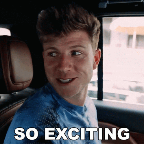 So Exciting Hunter Woodhall GIF