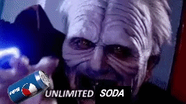 Sodamen Soda GIF. This 268 x 150 animated GIF is part of our palpatine unlimited power collection. Created by Moxieletwlnk. View the original animation…
