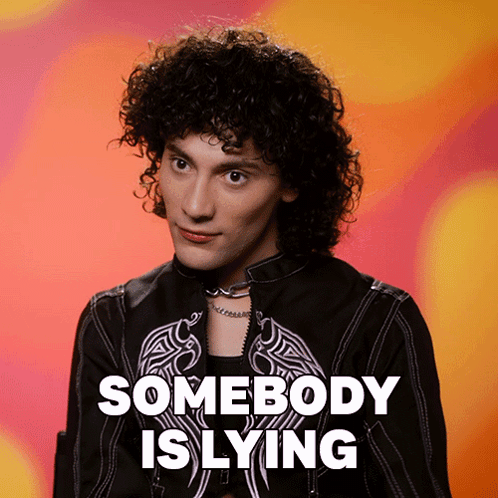 Somebody Is Lying Jewels Sparkles GIF