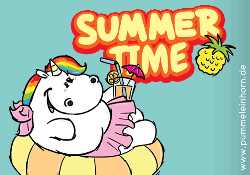 Sommer Summer GIF. This 498 x 349 animated GIF is part of our lustige montags collection. Related themes include rainbow, summer, unicorn. Created by…
