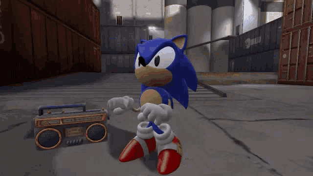 Sonic Dancing GIF