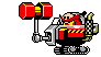 Sonic Pocket Adventure Egg Hammer Tank Sticker