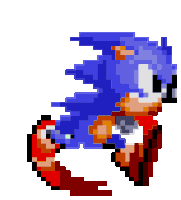 Sonic Running Sticker