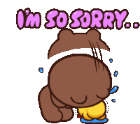 Sorry Apologies Sticker