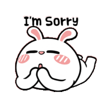 Sorry Hase Sticker