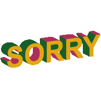 Sorry My Bad Sticker